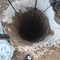 چاه آب و فاضلاب تخریب