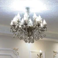 لوستر برنجی بزرگ، کوچک و دیوارکوب