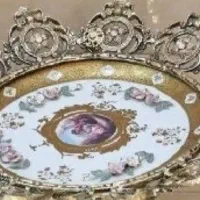 میوه خوری سه پایه طرح دار مدل سلطنتی