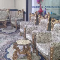 مبل سلطنتی 9نفره|مبلمان خانگی و میز عسلی|جوانرود, |دیوار