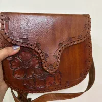 کیف چرم گاوی کار دست
