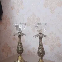 شمعدانی دوعدد برنجی