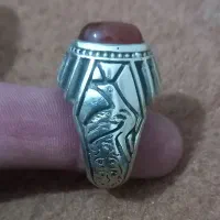 انگشتر عقیق رکاب نقره روس