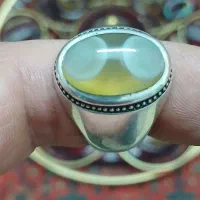انگشتر نقره   بابا قوری  دو چشم