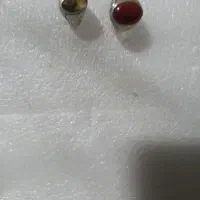 دو عدد انگشتر نقره مردانه