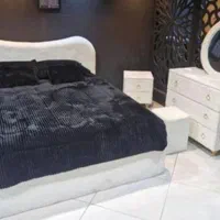 تخت خواب تی 3کشو اینه مربع