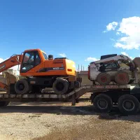 بیل مکانیکی بابکت ناخاله کمپرسی تخریب