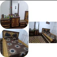 تخت دونفره چوبی