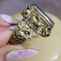 انگشتر لاجورد برنجی