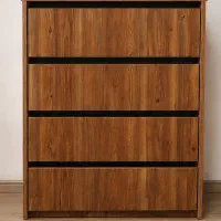 دراور ۴ کشو طرح چوب نو
