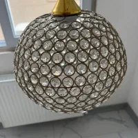 لوستر کروی کریستال
