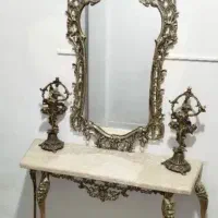 آینه وشمعدان برنزی