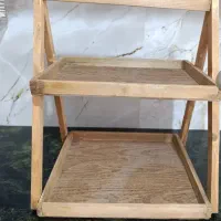 استند چوبی دو طبقه