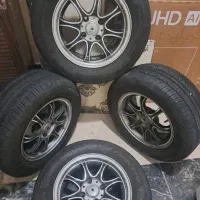 رینگ اسپرت  همراه لاستیک ۱۴بارز  درحد نو