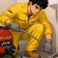 لوله باز کنی فاضلاب با فنر برقی .داراب...‌