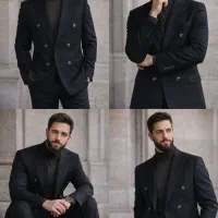 کت شلوار جلیقه  دامادی لوکس