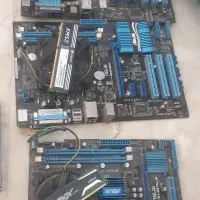 مادربرد ddr3 رم هارد ۱ترا و ۵۰۰و۱۲عدد پاور