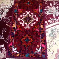 یک جفت فرش پادری یا کناره دستباف