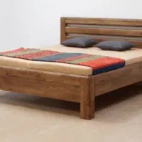 تخت خواب چوبی دو نفره تمام چوب طبیعی