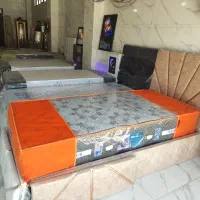 تخت خواب یک نفره پارچه ای .ام دی اف
