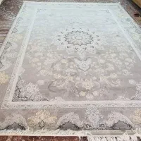 فرش قالی سلیمان 1200شانه تراکم3600 رنگ طوسی