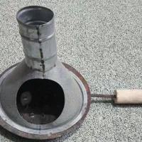ذغال سرخ کن دستی دودکش دار