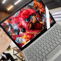 سرفیس لپتاپ دانشجویی صفحه نمایش 3k لمسی+قلم ساپورت