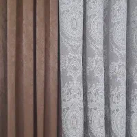 شال پرده همراه با ابرو