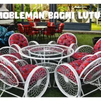 میز وصندلی باغی‌/صندلی فلزی گرد