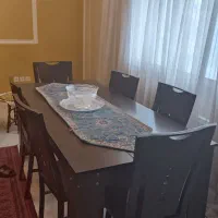 ناهار خوری هشت نفره ومبل هفت نفره