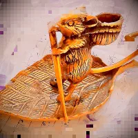 موش تزئنی فلزی(برنجی)