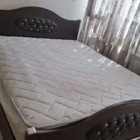 تخت فلزی چوبی با باکس