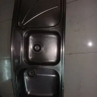 سینک ظرفشویی استیل دوقلو تو کار