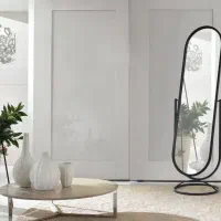 آیینه پایه فلزی مدل رونیکا طبقه دار و بزرگ