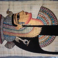 نقاشی مصری روی کاغذ پاپیروس