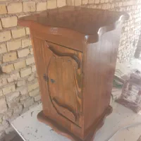 پاتختی چوبی عسلی گنجه لوازم آرایش