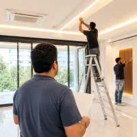 بازسازی ساختمان ویلا تجاری/کاغذدیواری نقاشی کابینت