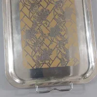 سینی استیل پایه دار