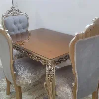 میز غذا خوری ۴ نفره استیل