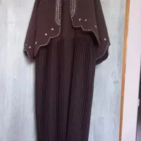 پیراهن سارافون پلیسه ای سنگ دوزی شده