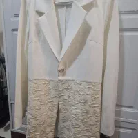 کت مجلسی سفید شیری