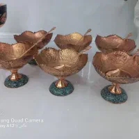 ۶عدد بستنی خوری مسی