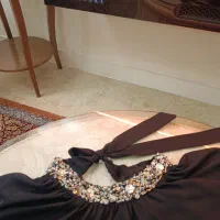 شومیز مجلسی آستردار کار سنگ با دست