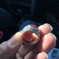 انگشتر نقره نگین عقیق ۸گرم