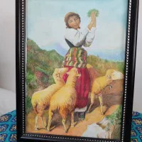 تابلو نقاشی مداد رنگی