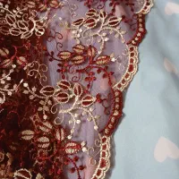 پارچه چادری دوخته نشده وپاره گیپور دانتل وارداتی