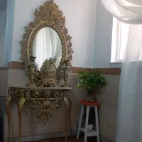 اینه شمعدان برنز