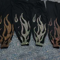 نگین کاری شلوار و شال