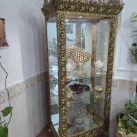 ست برنز بوفه ساعت و لوستر