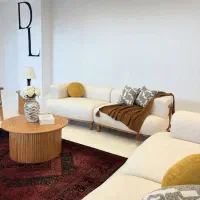 مبل راحتی هفت نفره پارچه‌ای نیم‌ست